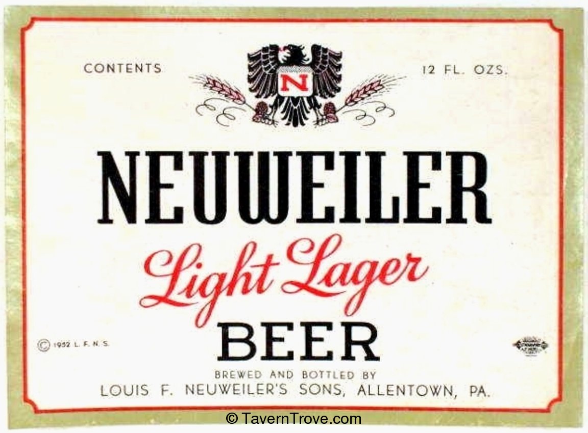 Neuweiler Light Lager Beer 