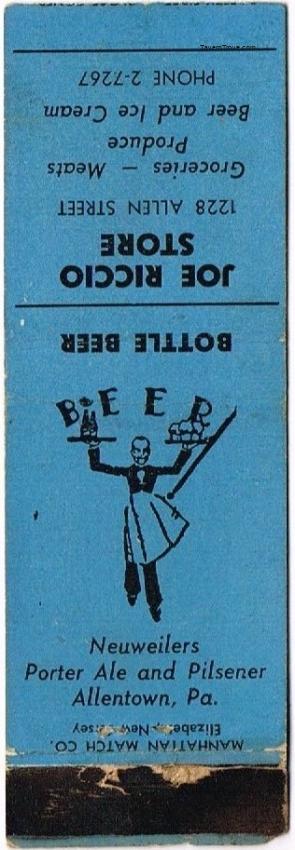 Neuweiler's Porter/Ale/Pilsener Beer