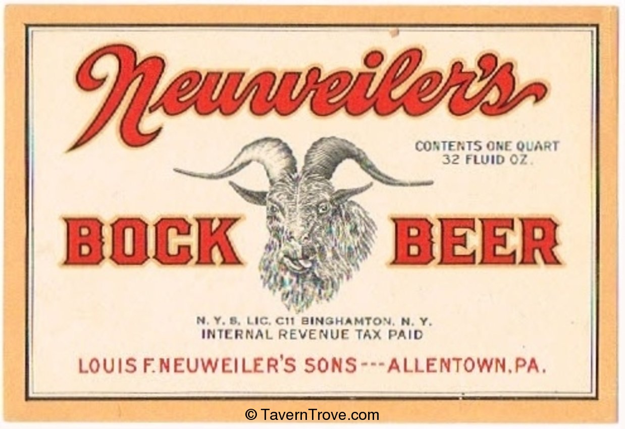 Neuweiler's Bock  Beer