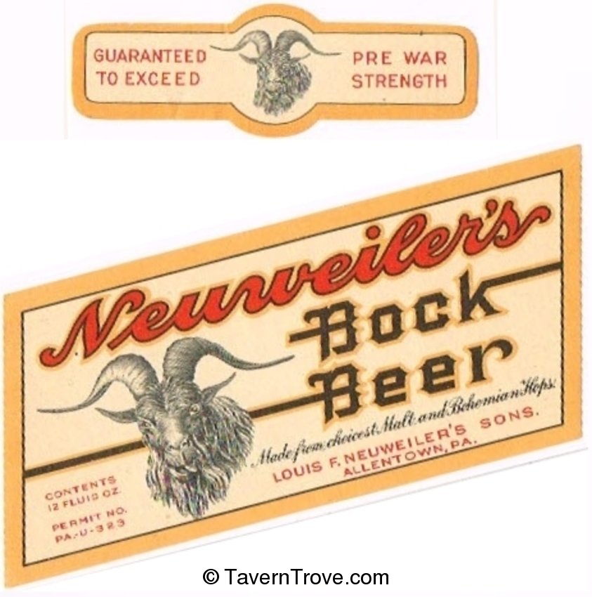 Neuweiller's  Bock Beer