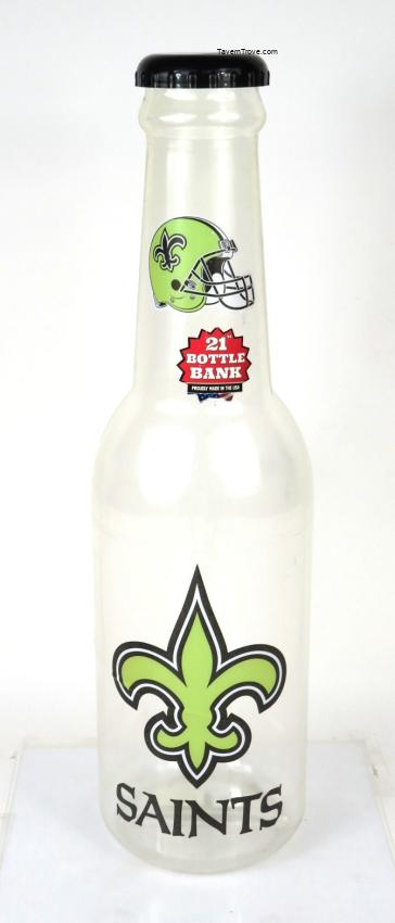 New Orleans Saints Football 12 Inch Plastic Bottle Bank