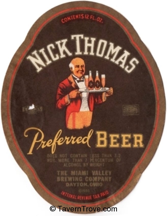 Nick Thomas Preferred Beer