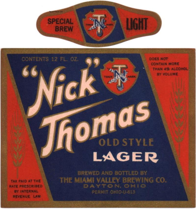 Nick Thomas Old Style Lager Beer