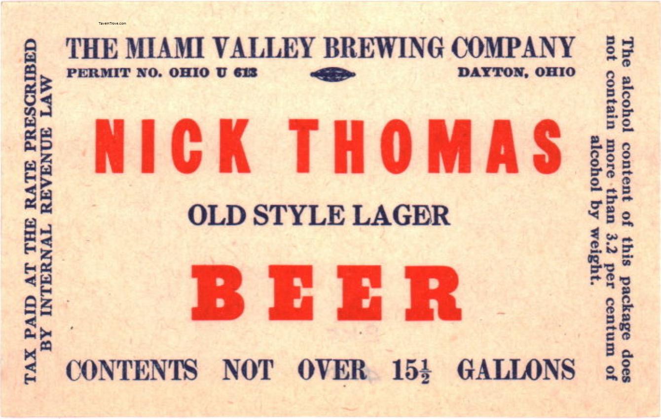 Nick Thomas Old Style Lager Beer