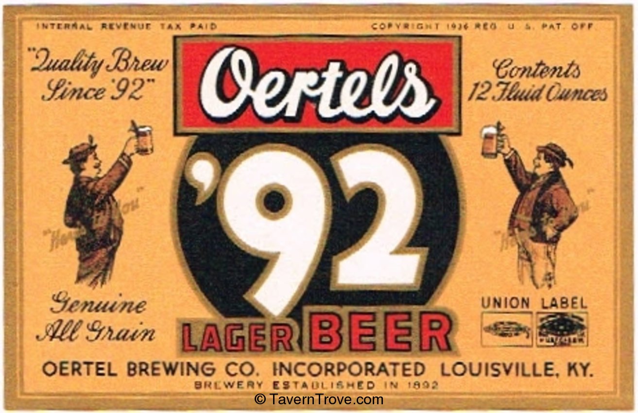 Oertels '92 Beer