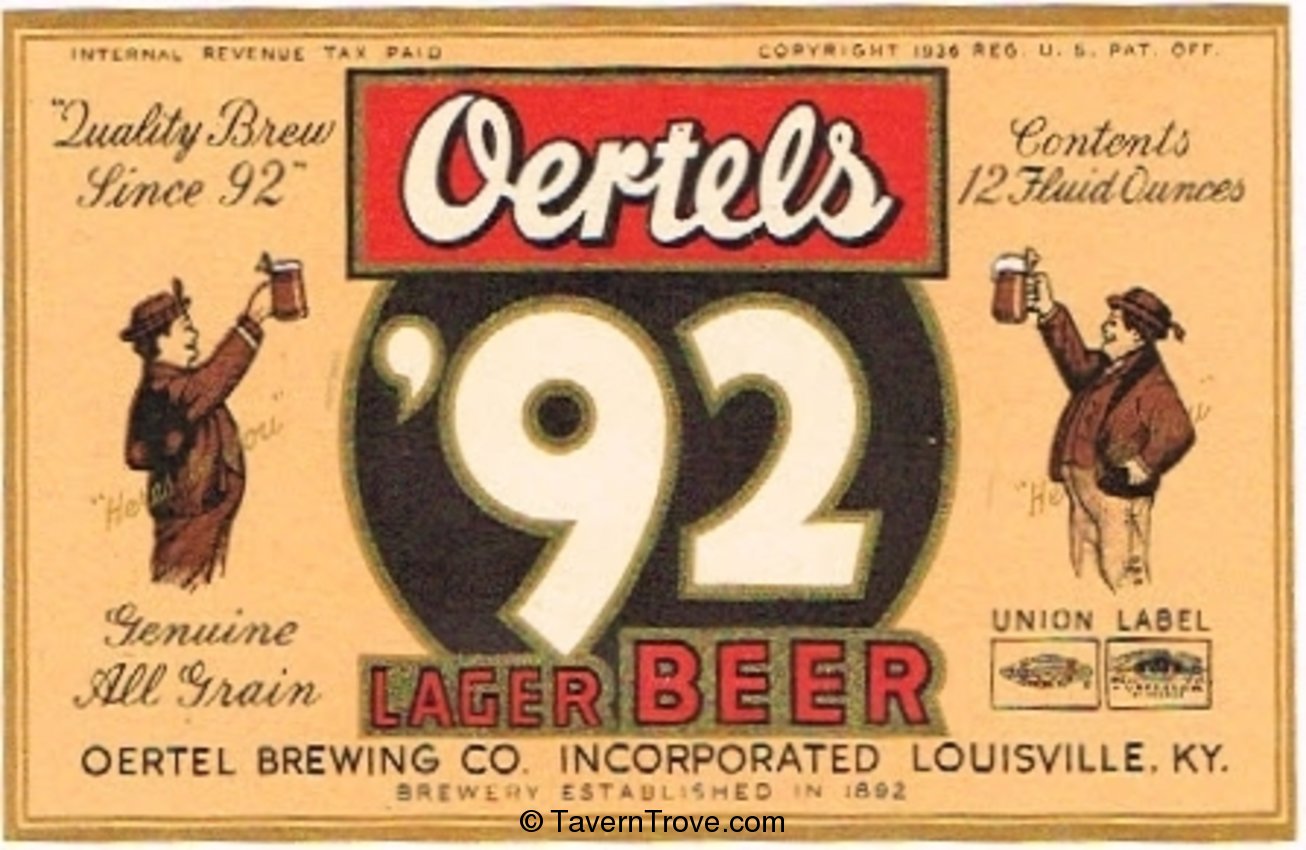 Oertels '92 Beer