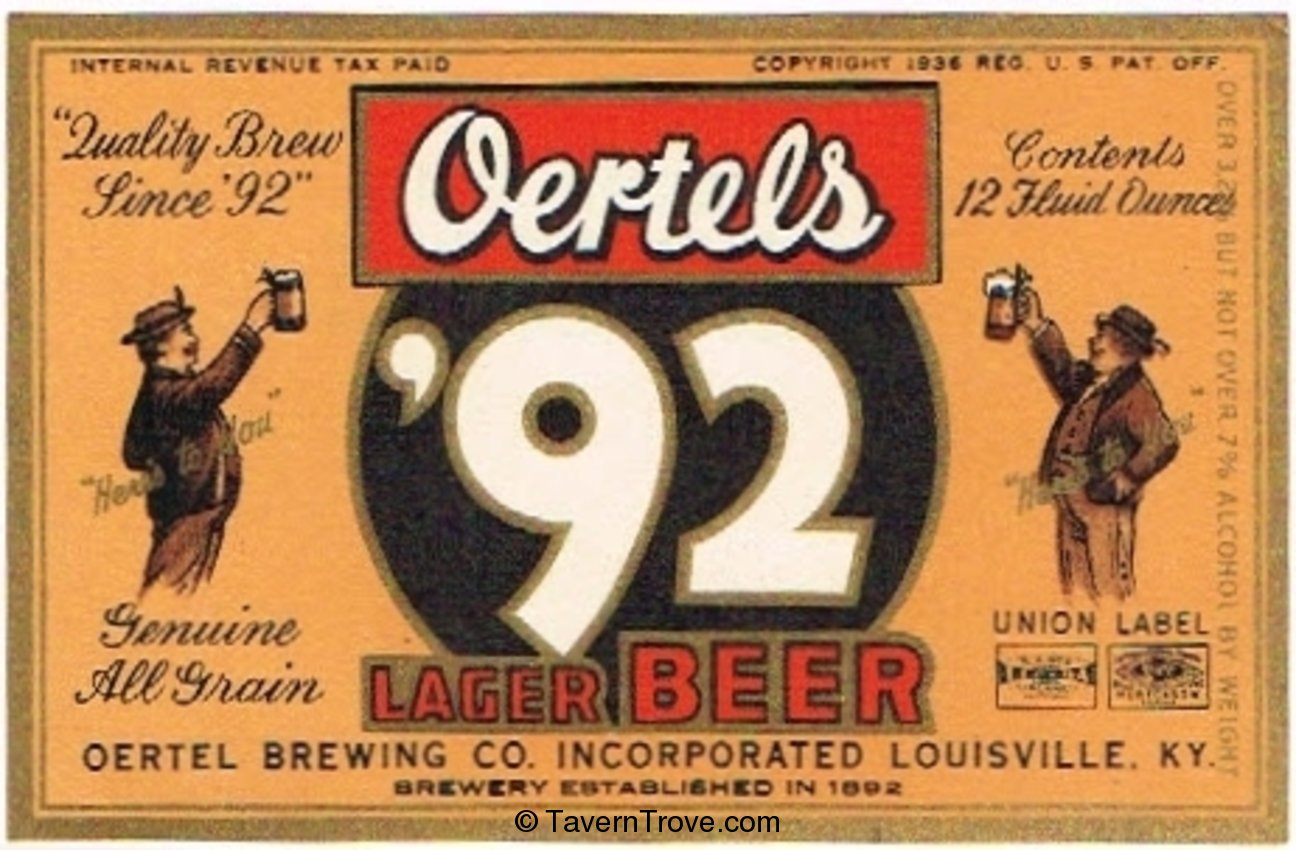 Oertels '92 Beer