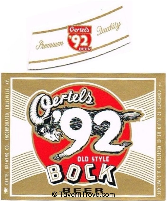 Oertels '92 Bock Beer