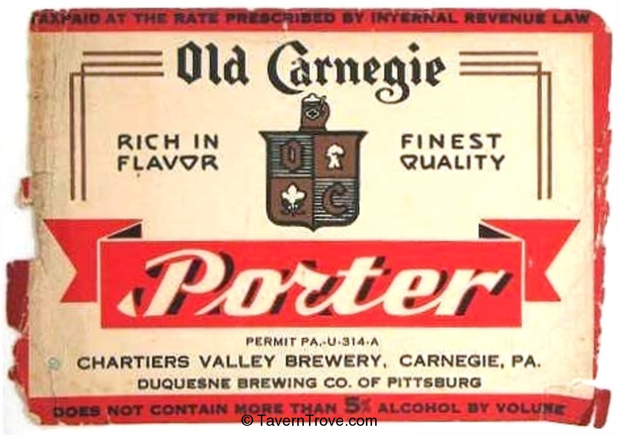 Old Carnegie  Porter Beer
