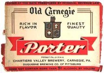 Old Carnegie  Porter Beer