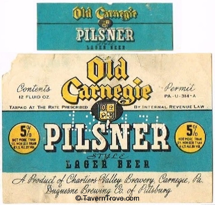 Old Carnegie Pilsner Beer