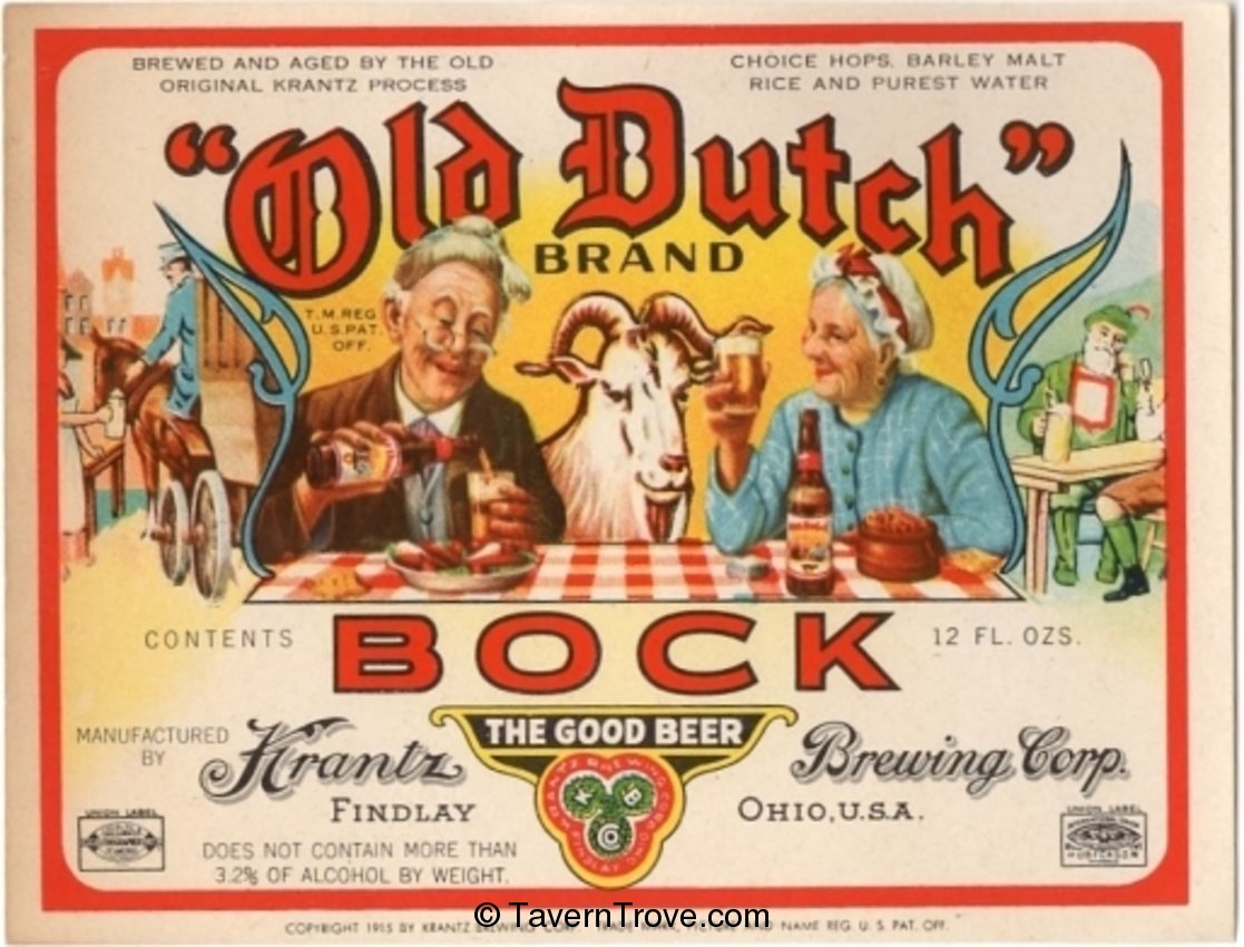 Old Dutch Bock Beer