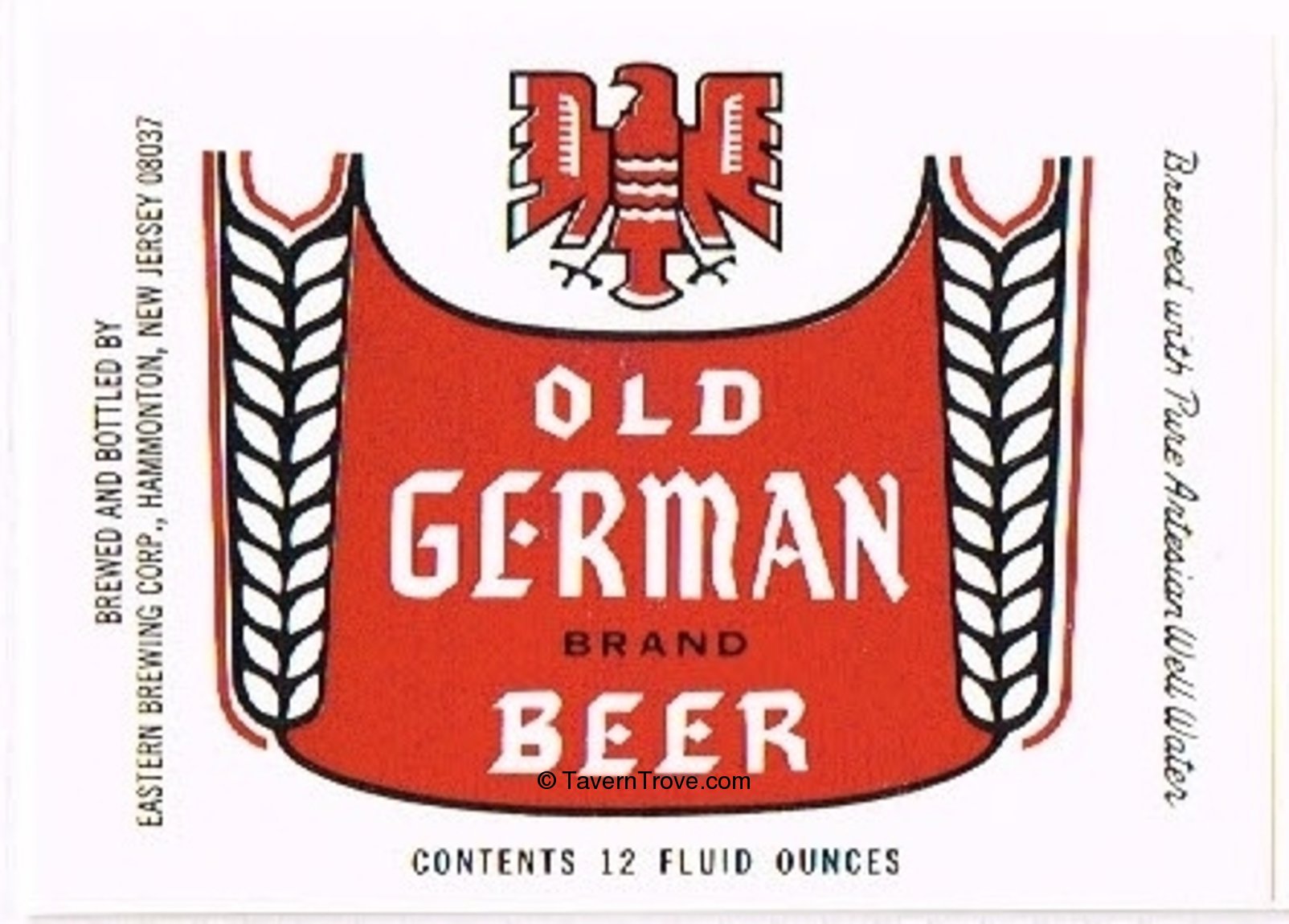 item 47698 1967 old german beer label