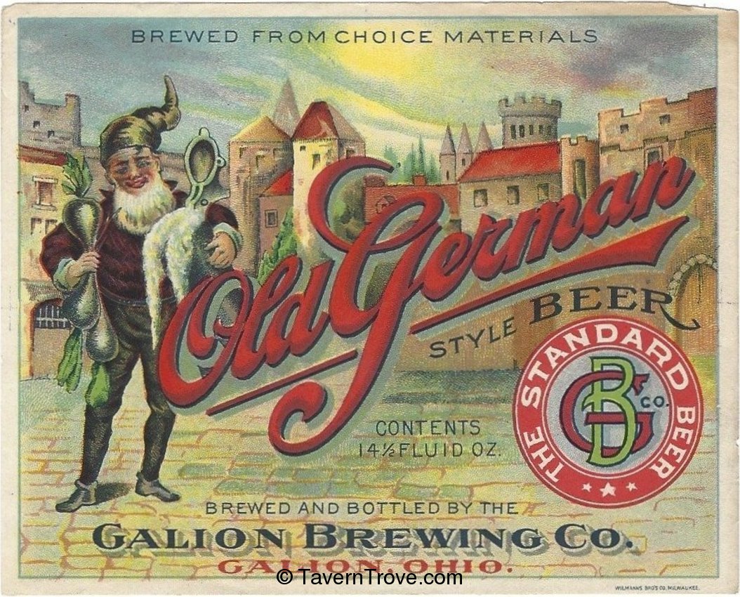 Item 22763 1900 Old German Beer Label