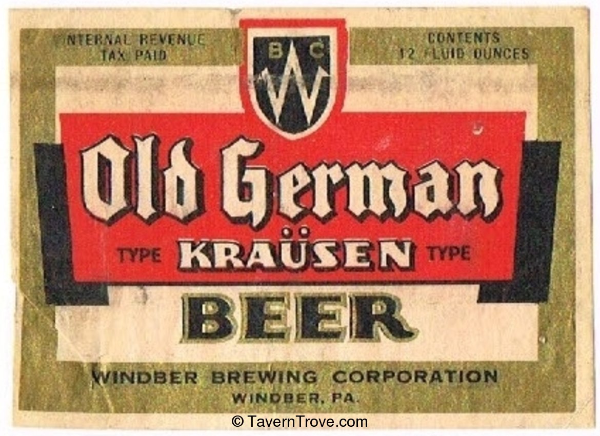 Old German Krausen Beer