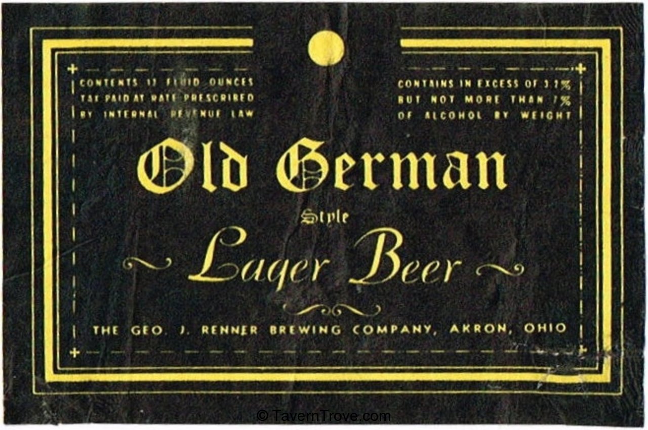 Old German Style Lager Beer