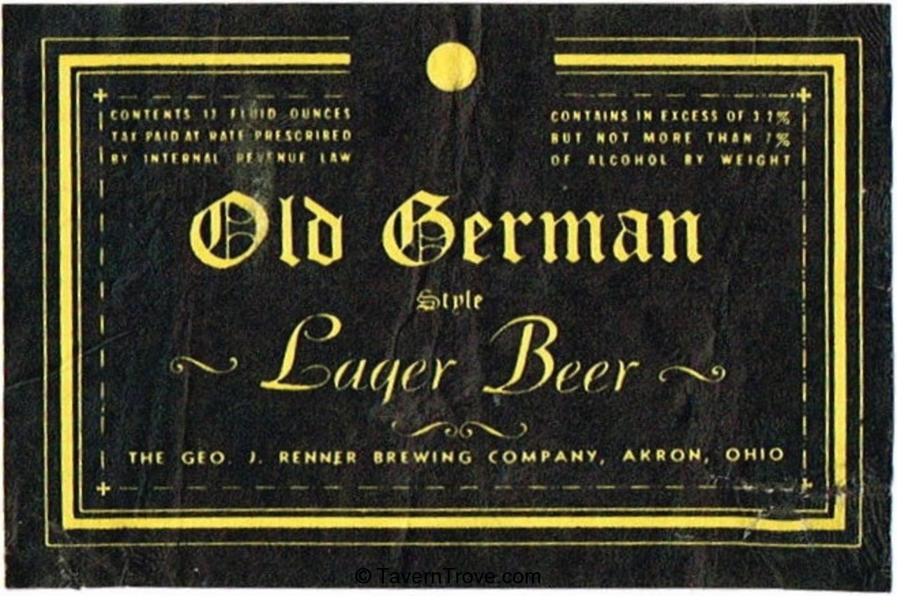 Old German Style Lager Beer Dupe