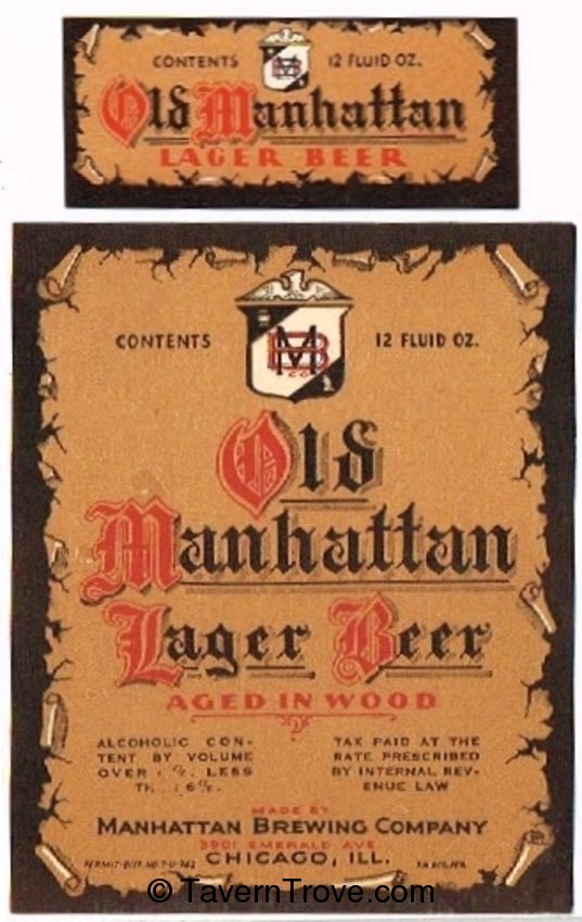 Old Manhattan Lager Beer
