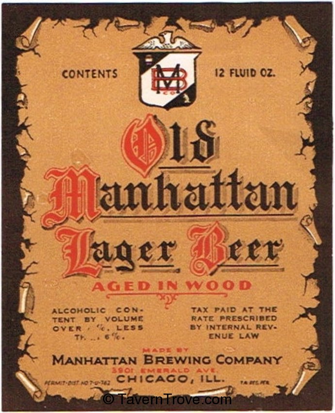 Old Manhattan Lager Beer