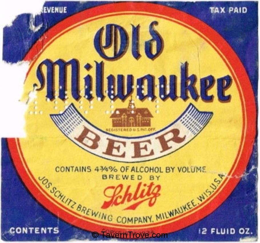 Old Milwaukee Beer (No Bottler)