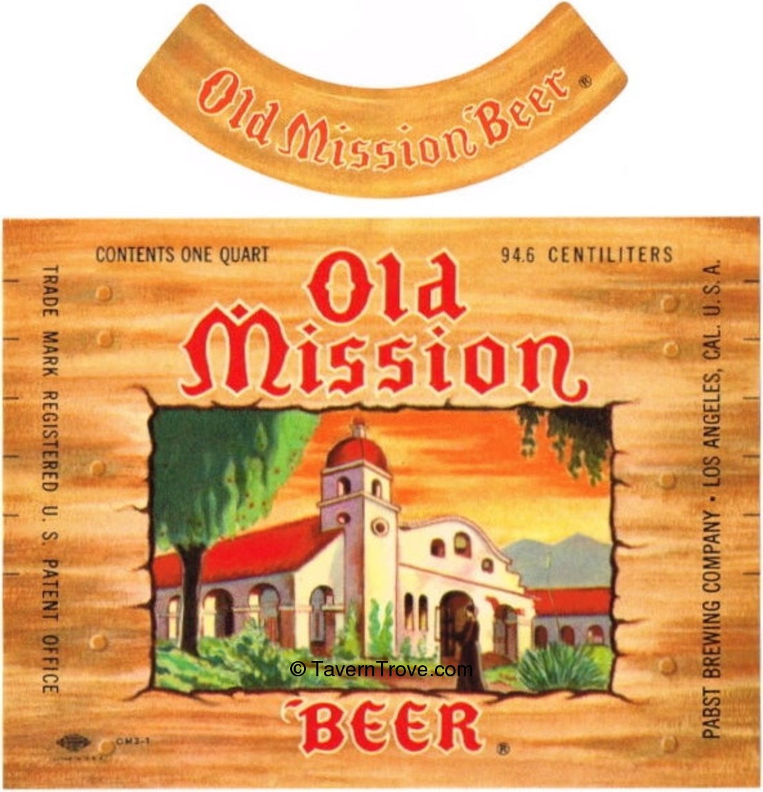 Item 75189 1955 Old Mission Beer Label