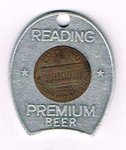 Old Reading Beer Encased Cent