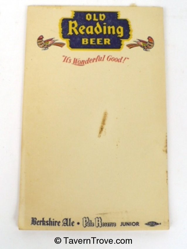 Old Reading Beer Notepad