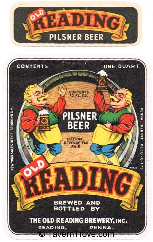 Old Reading Pilsner Beer