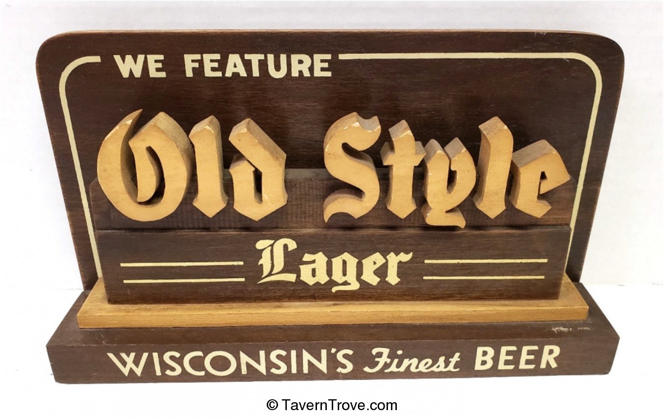 Old Style Lager Beer backbar
