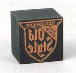 Old Style Lager Beer print block