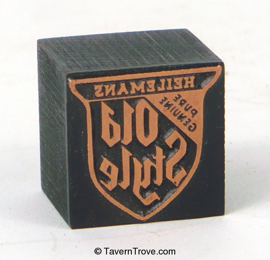 Old Style Lager Beer print block