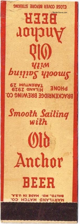 Old Anchor Beer (Damaged Reverse) Dupe Pirates Schedule