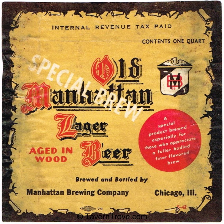 Old Manhattan Lager Beer