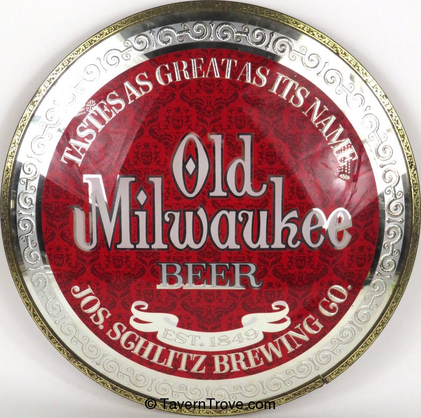 Old Milwaukee Beer Convex Mirror