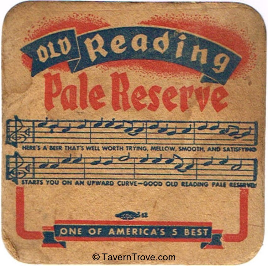 Old Reading Pale Reserve Beer