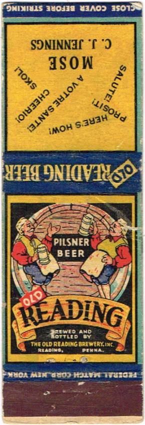 Old Reading Pilsner Beer