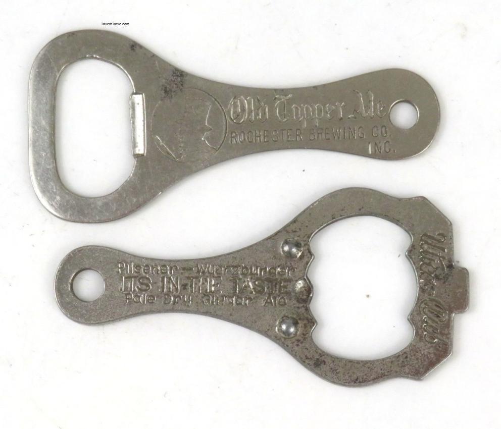 Old Topper & Utica Club Bottle Openers lot of TWO