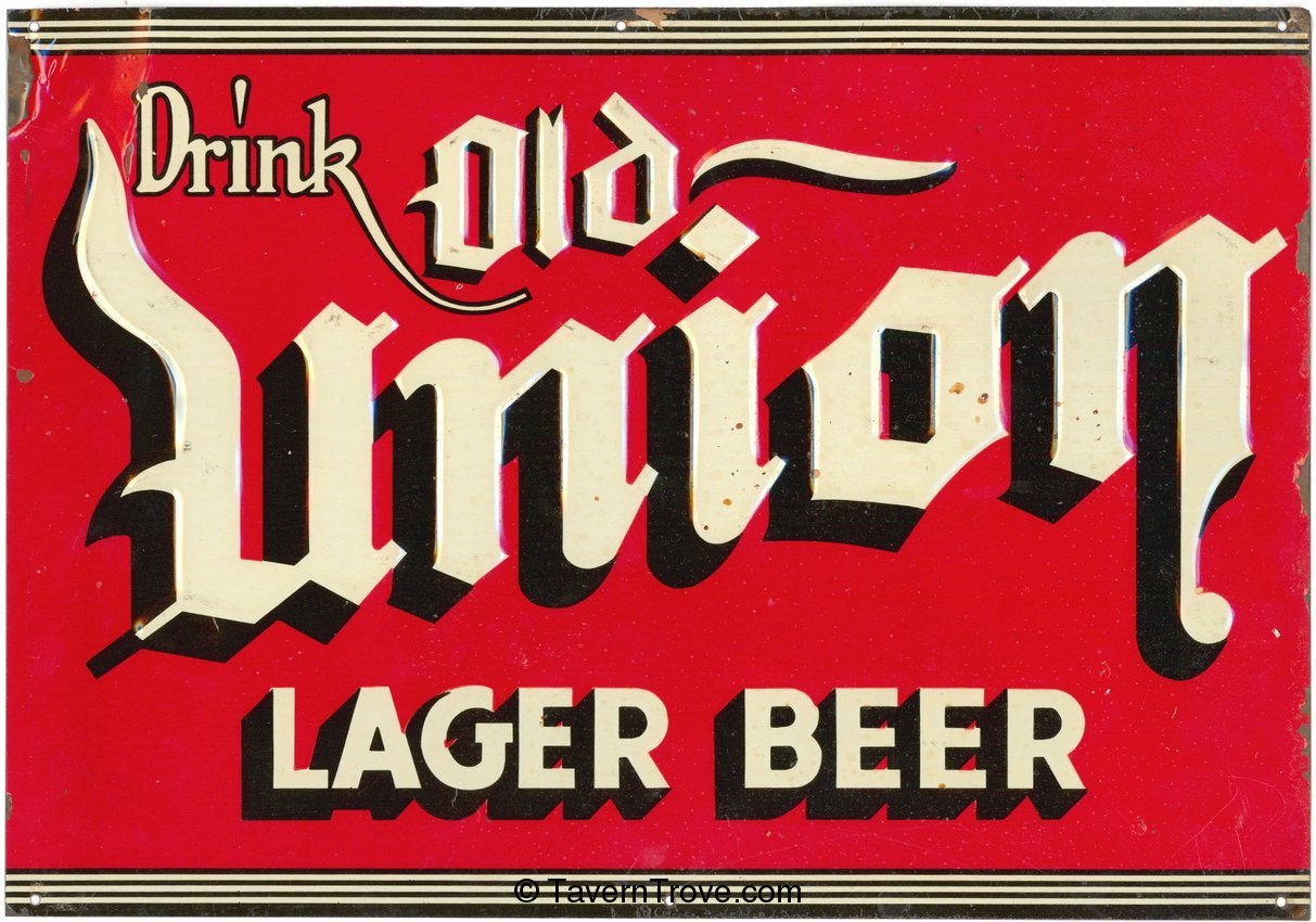 Old Union Beer Tin Sign