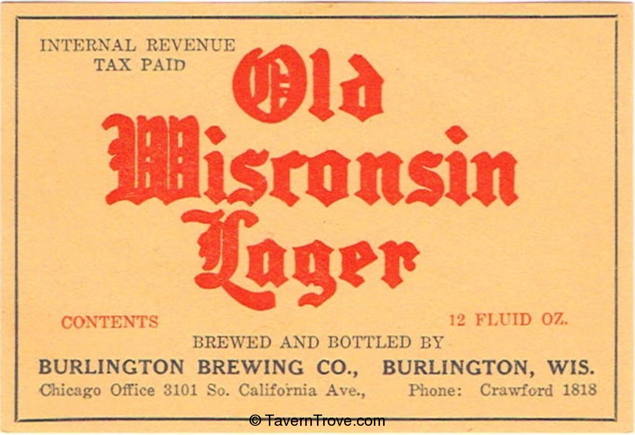 Old Wisconsin Lager Beer