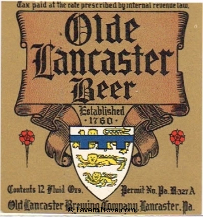 Olde Lancaster Beer 