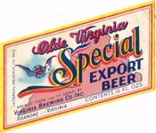 Olde Virginia Special Export Beer 