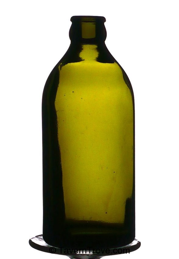 Olive Green Stubby Beer Bottle