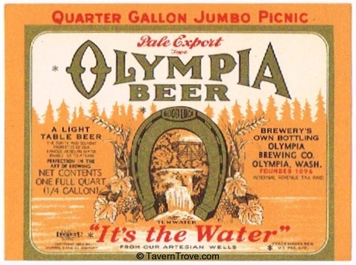 Olympia Pale Export Beer