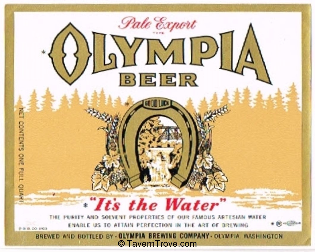 Olympia Pale Export Beer