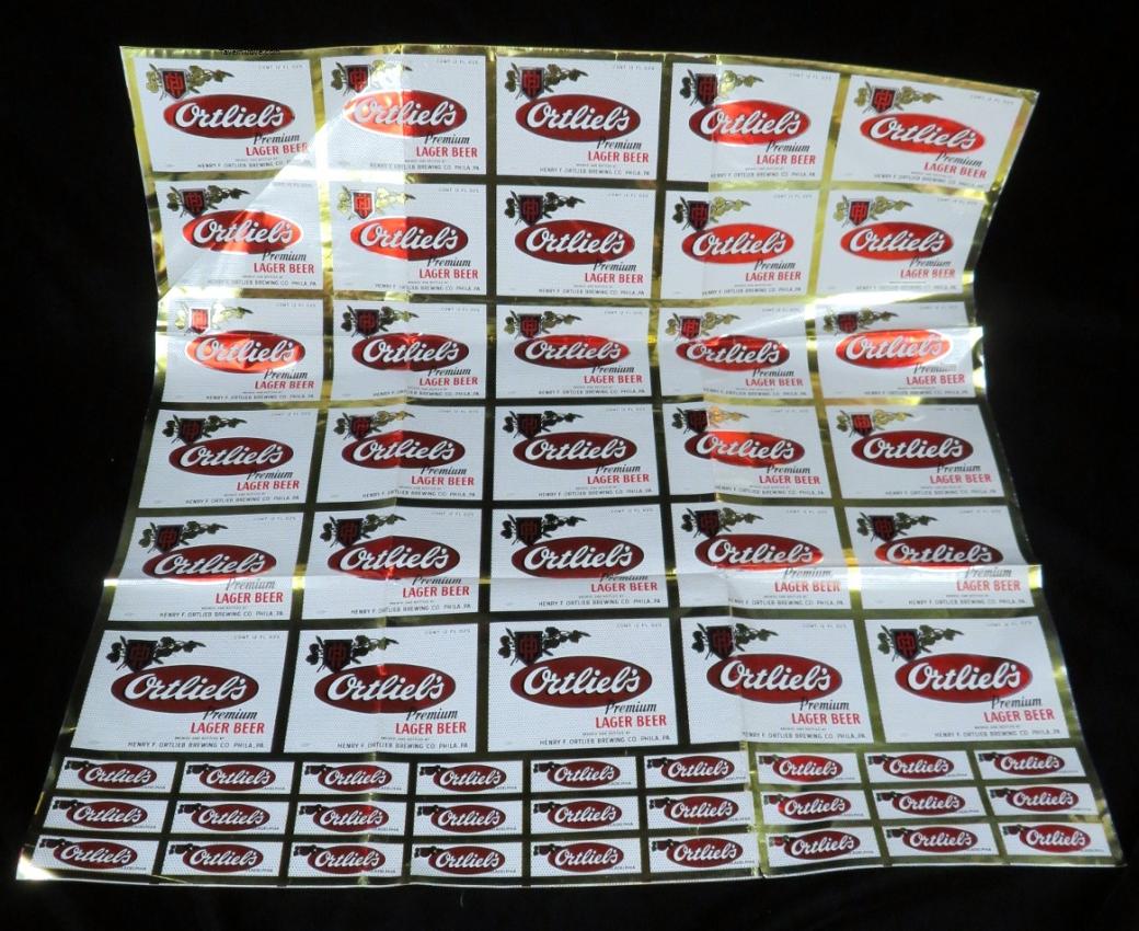Ortlieb's Beer Uncut Labels (Gift Wrapping?)