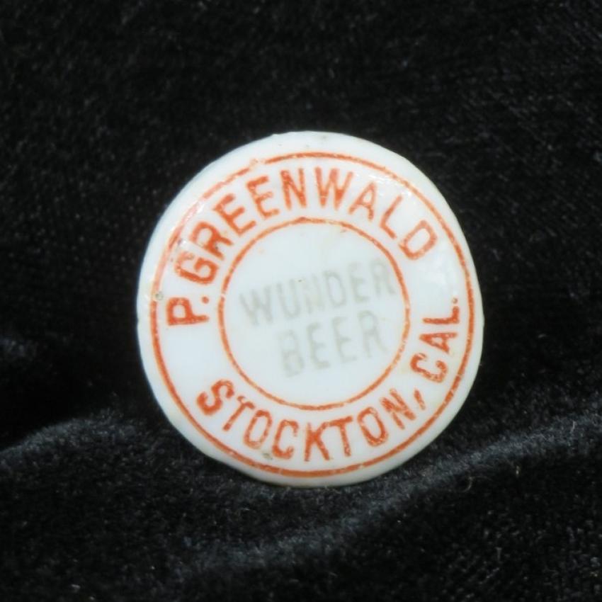 P. Greenwald Wunder Beer Agent Stockton California