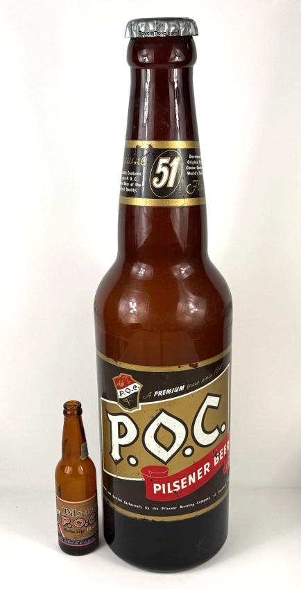 P.O.C. Beer 30 inch display bottle