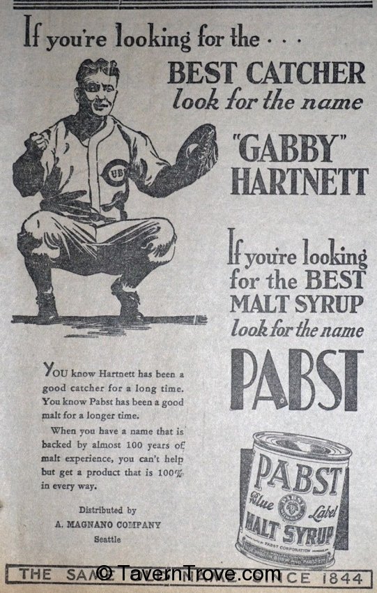 Pabst Blue Label Malt Syrup