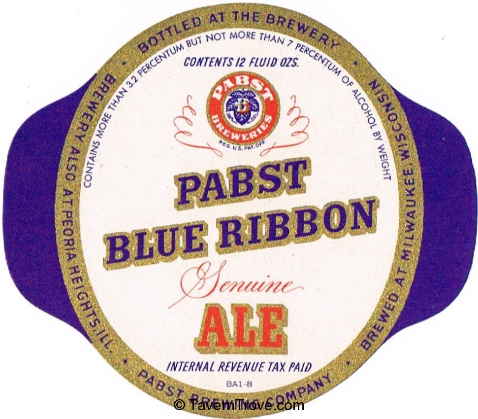 Pabst Blue Ribbon Genuine Ale