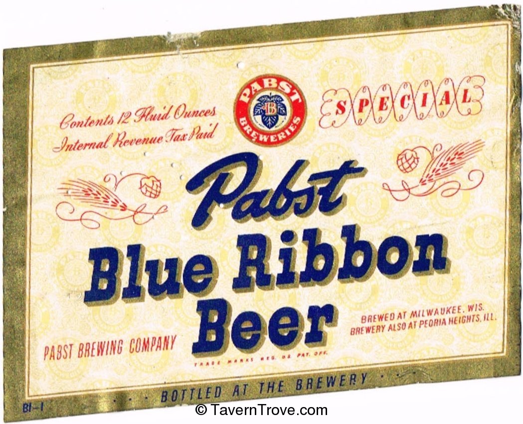 Pabst Blue Ribbon Beer